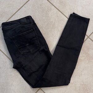 American Eagle Outfitters Women's Black Super Stretch Jeggings